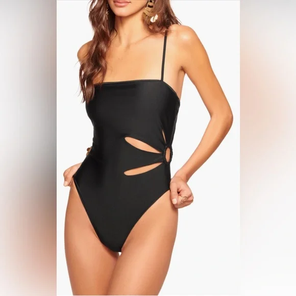 Ramy Brook Sevyn Cutout One-Piece Swimsuit, X-Large, $228 - Picture 1 of 8
